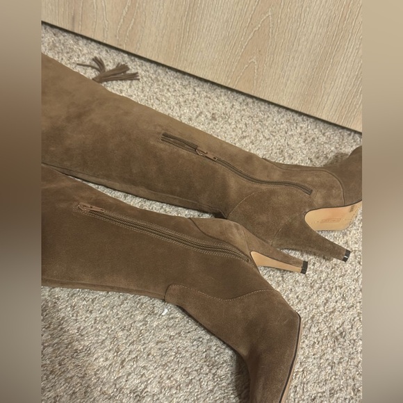 Vince Camuto Cherline Brown Suede Leather Over the Knee Boots SZ 6.5 - Picture 13 of 13